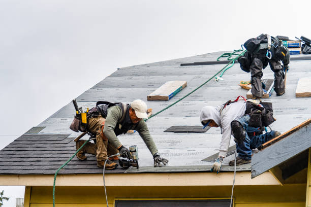Professional Roof Installation technician working in Spangler, PA